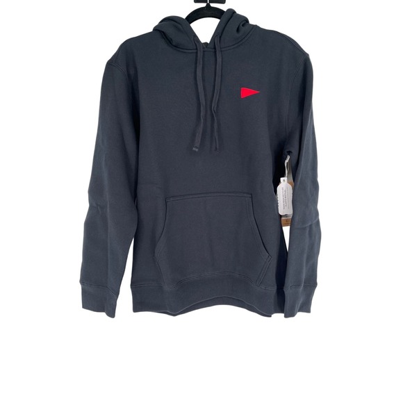 NEW! Florence Marine X Size Small Burgee 2.0 Hoodie Black $85 Organic Cotton - Picture 2 of 11